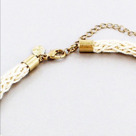 Tassel Charm Rope Choker Necklace Boutique NEW - Picture 2 of 4